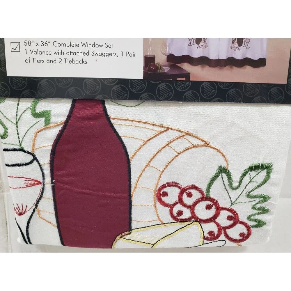 Embellished Cottage Curtains Tailored Set (58
